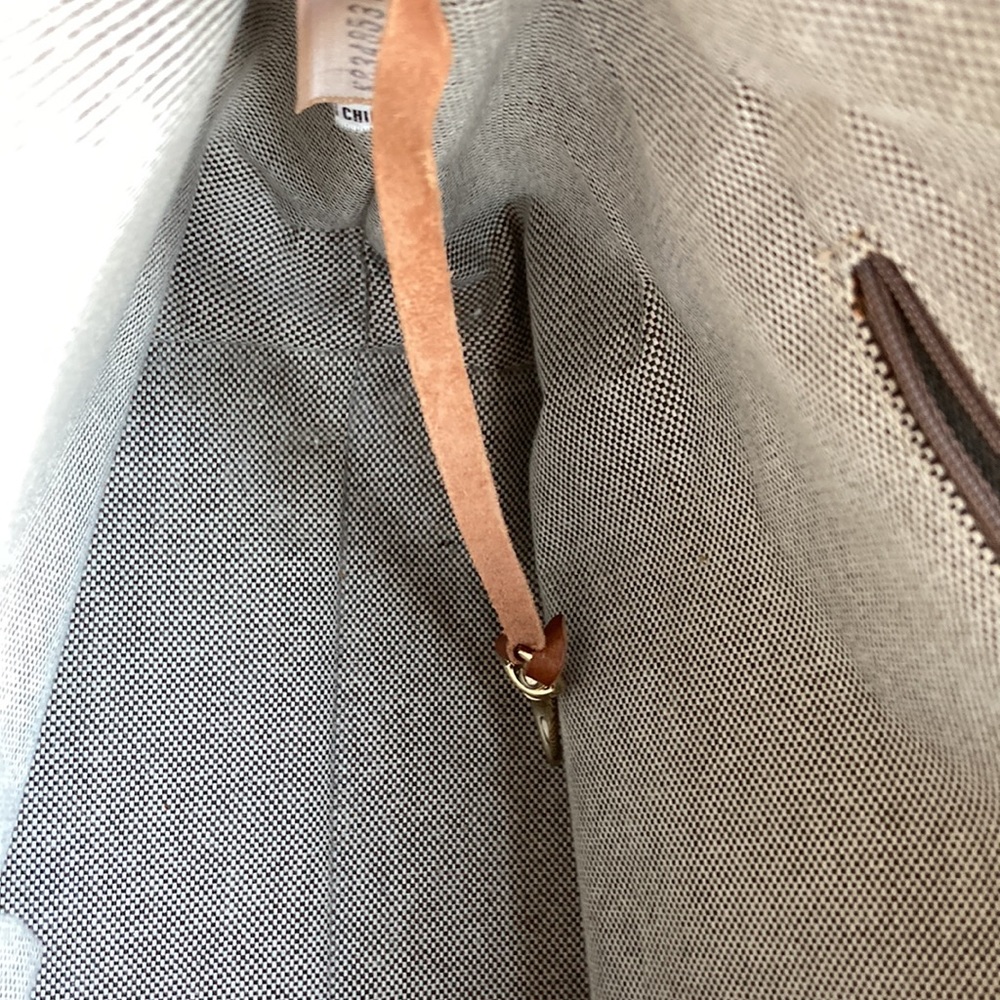 DOONEY & BOURKE RED PEBBLED LEATHER SHOULDER BAG/HOBO PURSE. 2 ZIPPERED POCKETS - Picture 7 of 16